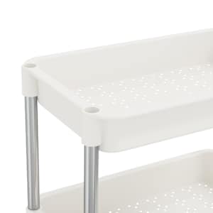 Kuchyňský vozík s 5 patry bílý 42x29x128 cm železo a ABS - obrázek 5