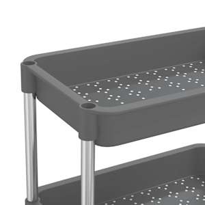 Kuchyňský vozík s 5 patry šedý 42x29x128 cm železo a ABS - obrázek 5