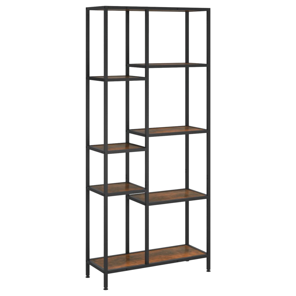 Image of vidaXL Book Shelf 80x30x180 cm Steel and Engineered Wood