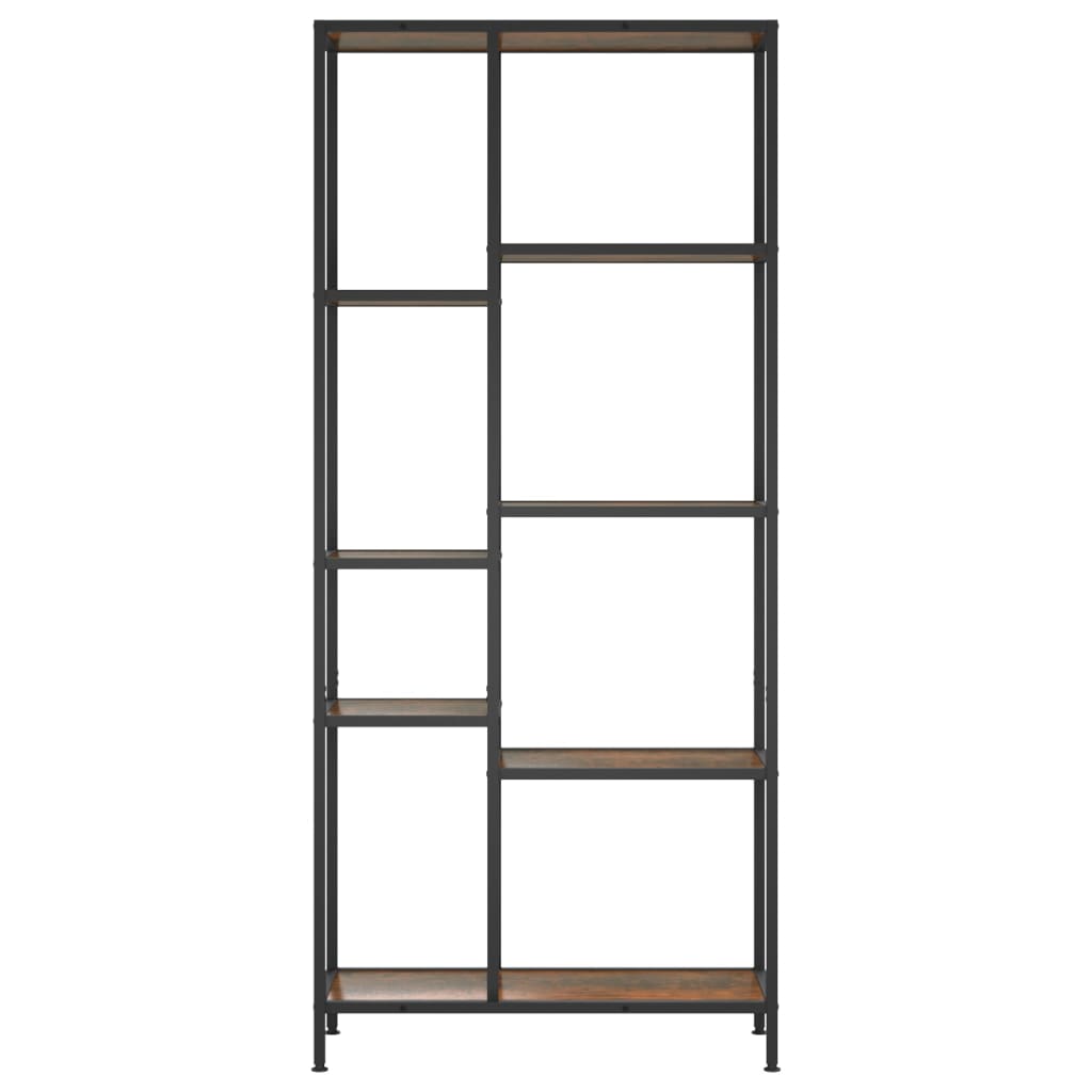 Thumbnail - vidaXL Bücherregal 80x30x180 cm Stahl und Holzwerkstoff