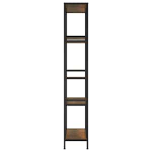 Knihovna 80x30x180 cm ocel a kompozitní dřevo - obrázek 4
