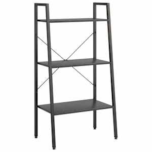 vidaXL 3-korruseline riiul, must, 56x35x108 cm