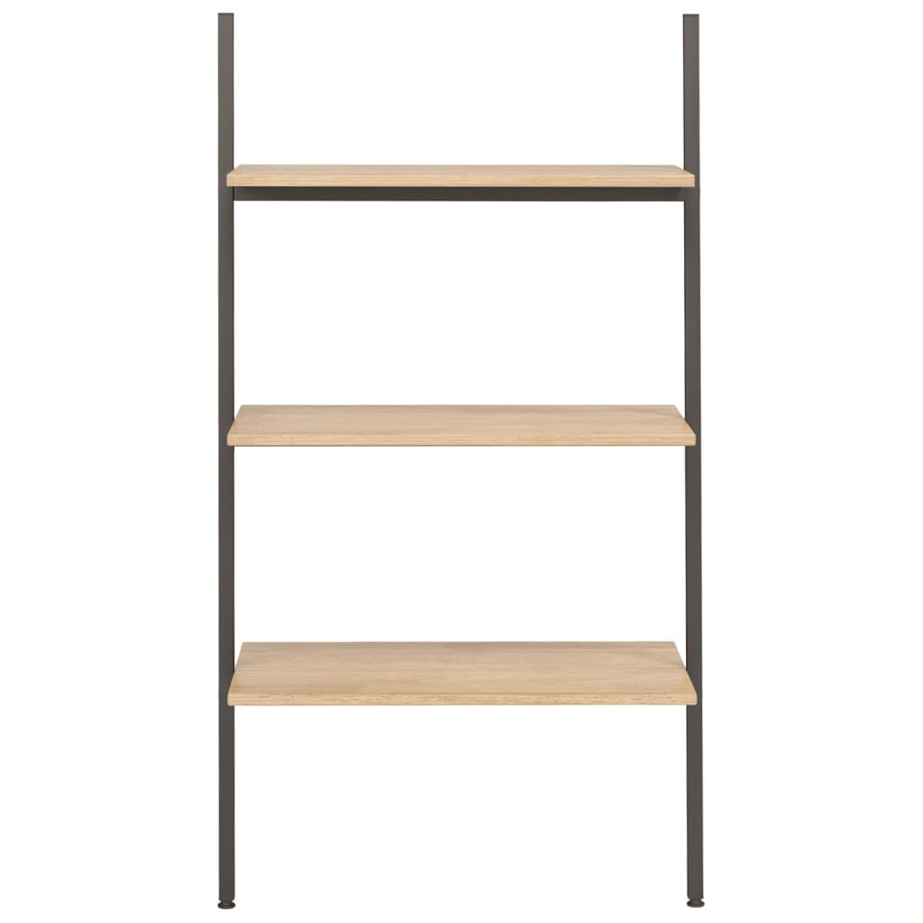 

vidaXL Ladderrek met 3 schappen 64x34x116 cm lichtbruin en zwart