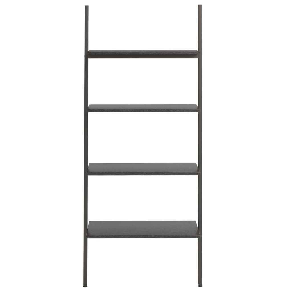 

vidaXL Ladderrek met 4 schappen 64x34x150,5 cm zwart