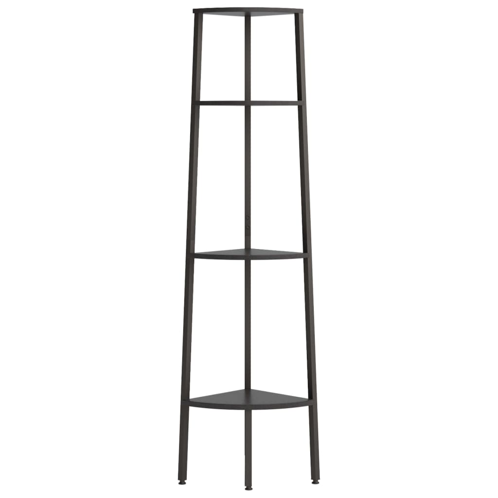 Scaffale a 4 livelli in plastica nera Vida XL 147683 - Acquisti - Habitium®