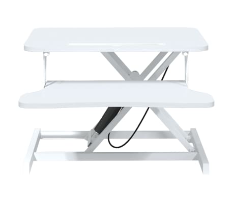 vidaXL Justerbar arbeidsstasjon 60x40x(13-41,5) cm st&aring;l konstruert tre