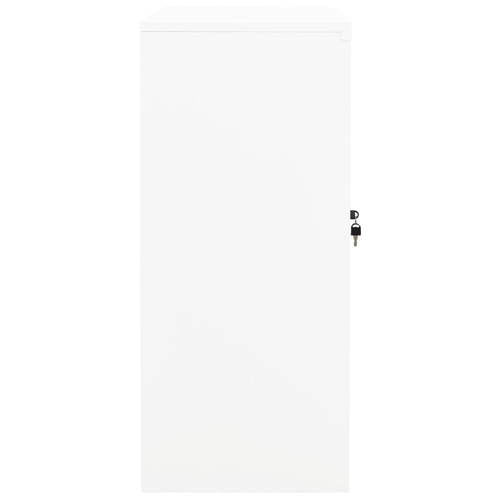 fehér acél irodai szekrény 90 x 40 x 90 cm