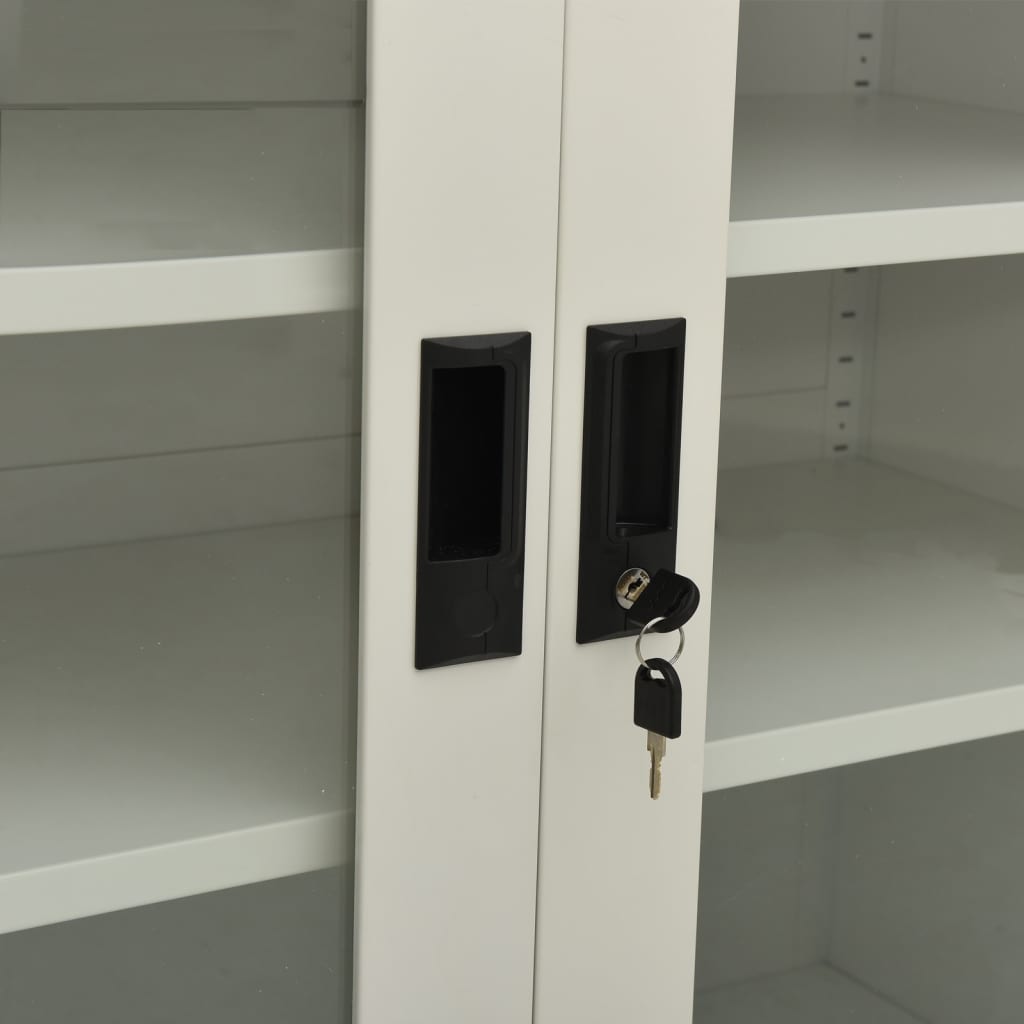 Filing Cabinet Storage Display Cabinet for Office Living Room Steel vidaXL - Picture 30 of 47