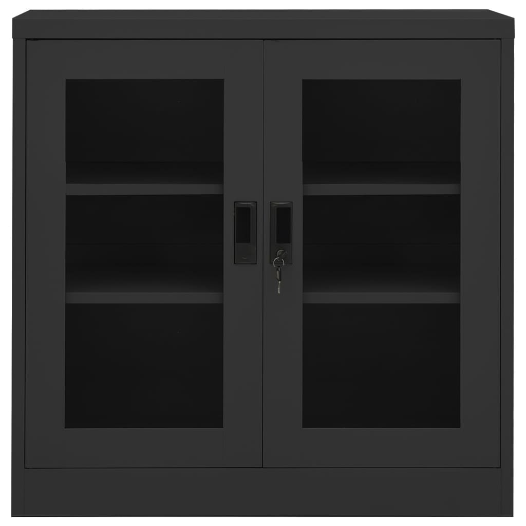Filing Cabinet Storage Display Cabinet for Office Living Room Steel vidaXL - Picture 25 of 48