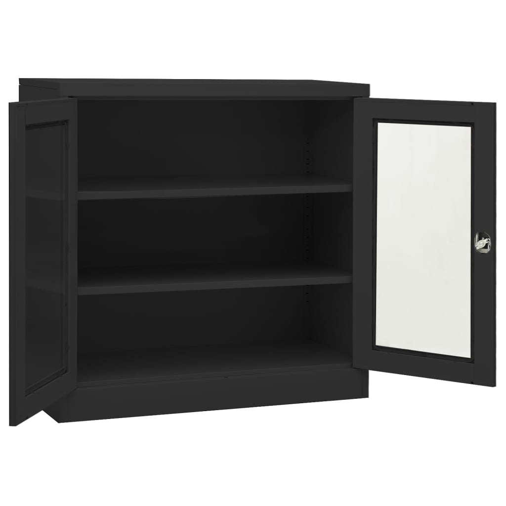 Filing Cabinet Storage Display Cabinet for Office Living Room Steel vidaXL - Picture 30 of 48