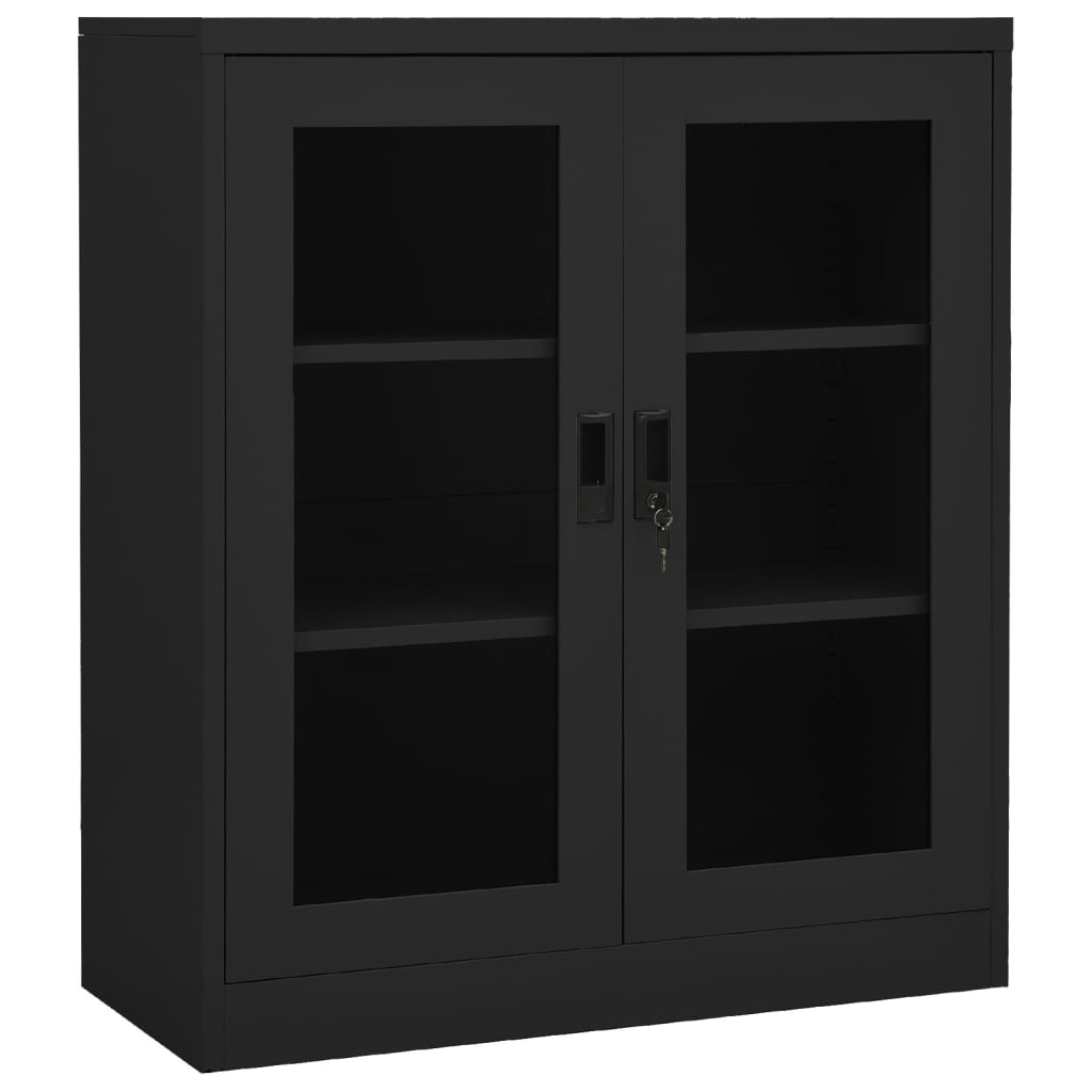 Filing Cabinet Storage Display Cabinet for Office Living Room Steel vidaXL - Picture 38 of 48
