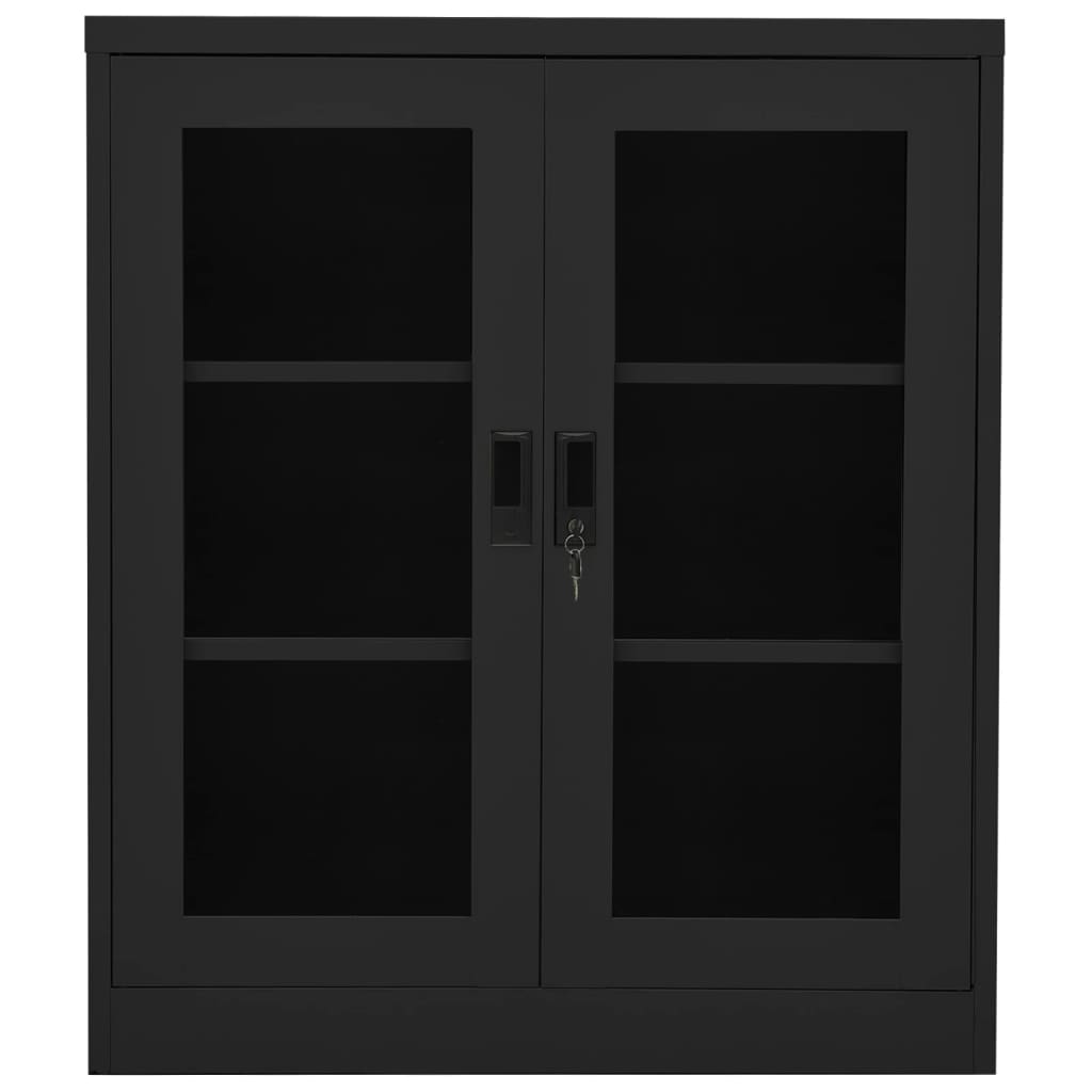 Filing Cabinet Storage Display Cabinet for Office Living Room Steel vidaXL - Picture 37 of 48