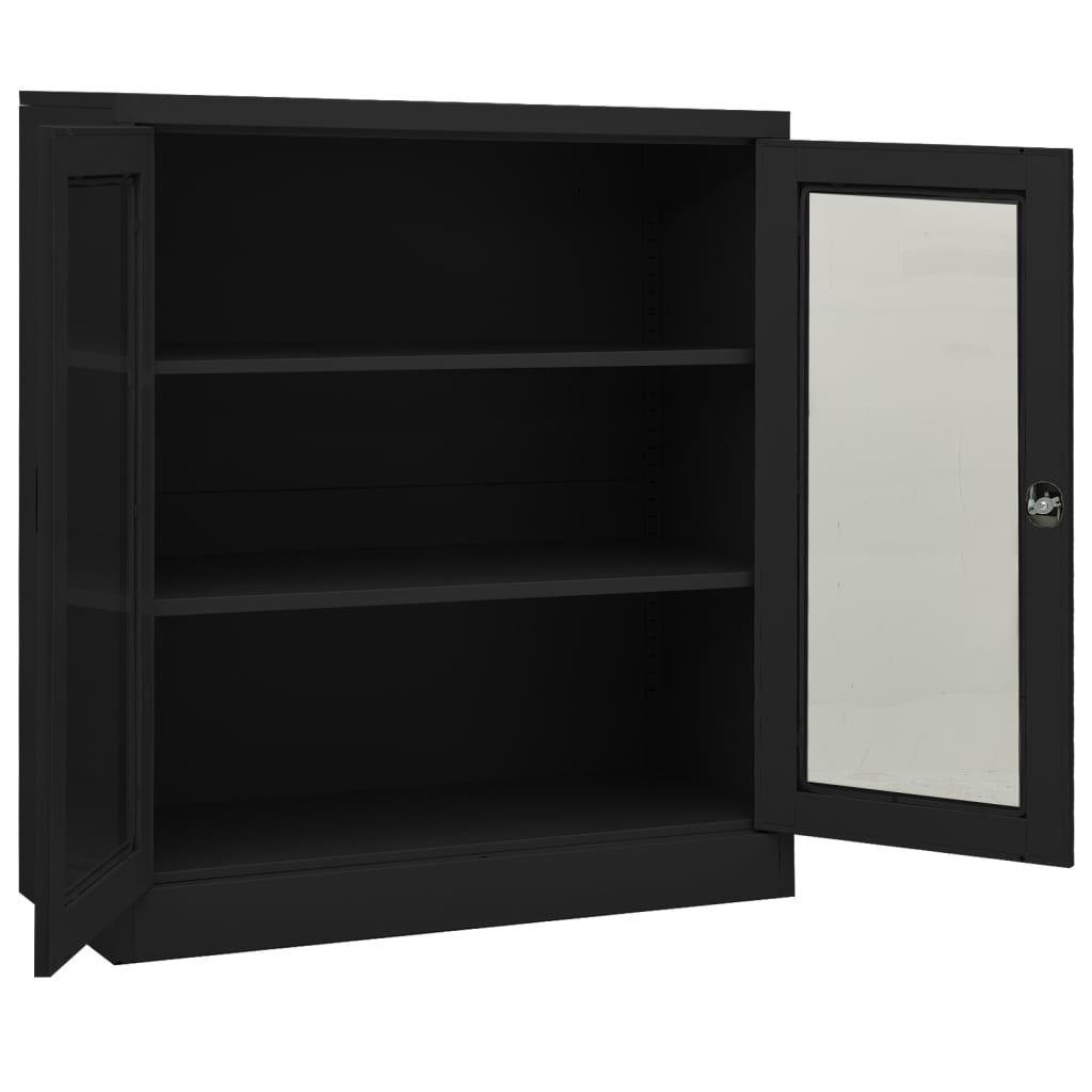 Filing Cabinet Storage Display Cabinet for Office Living Room Steel vidaXL - Picture 42 of 48