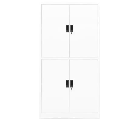 vidaXL Armoire de bureau Blanc 90x40x180 cm Acier