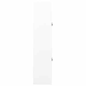 Kancelářská skříň bílá 90 x 40 x 180 cm ocel - obrázek 3