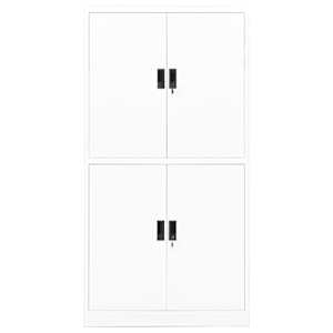 vidaXL Armoire de bureau Blanc 90x40x180 cm Acier