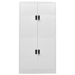vidaXL Office Cabinet Light Grey 90x40x180 cm Steel
