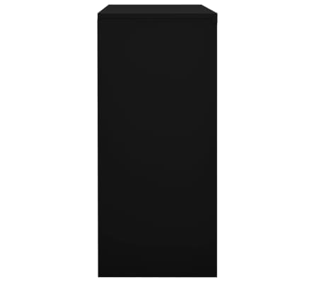vidaXL Armadio per Ufficio Anta Scorrevole Nero 90x40x90cm Acciaio, Nero vidaXL Armadio per Ufficio Anta Scorrevole Nero 90x40x90cm Acciaio