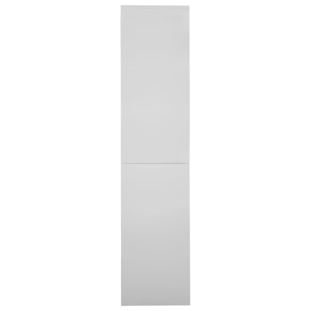Thumbnail - vidaXL Büroschrank mit Schiebetür Hellgrau 90x40x180 cm Stahl
