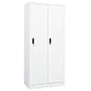 vidaXL garderoob, valge, 80 x 50 x 180 cm, teras