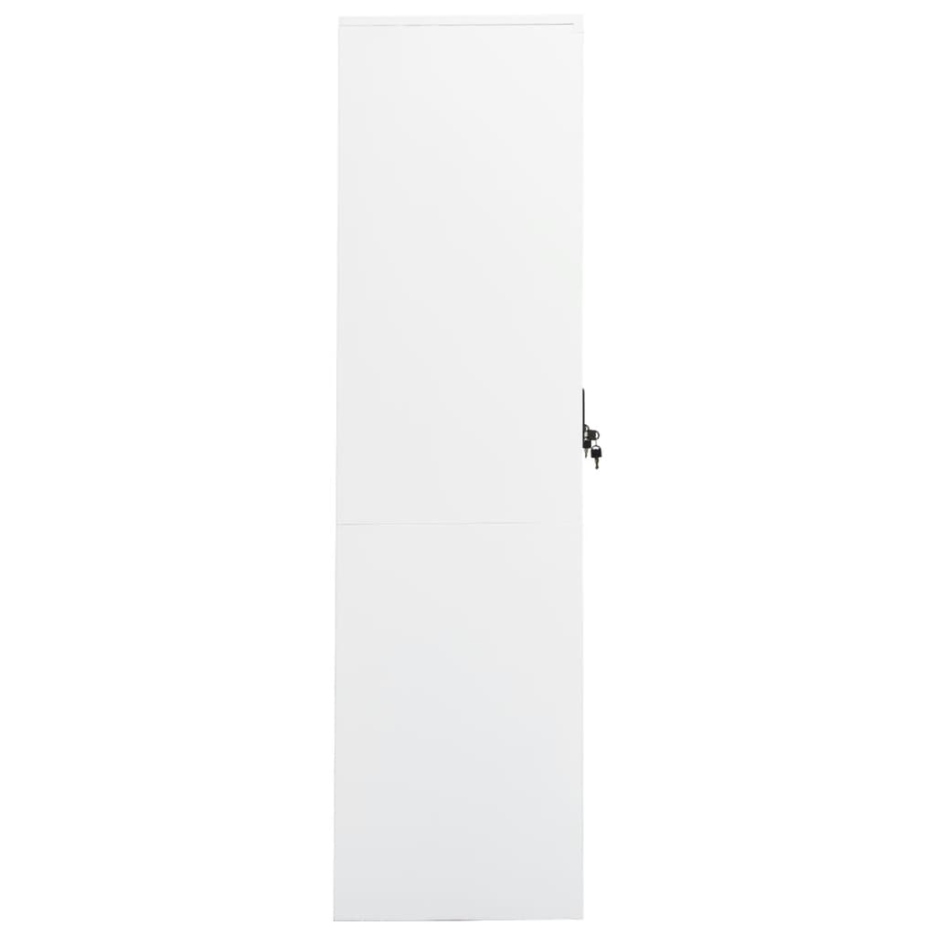 Šatní skříň bílá 80 x 50 x 180 cm ocel