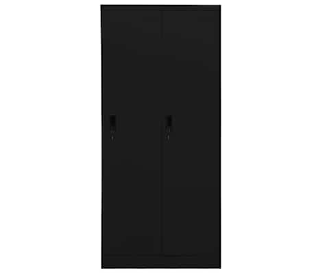 vidaXL Garde-robe Noir 80x50x180 cm Acier