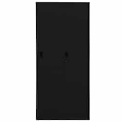 vidaXL Ormar crni 80 x 50 x 180 cm čelični