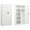 vidaXL lukustatav hoiukapp, valge, 90 x 40 x 180 cm, teras