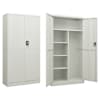 vidaXL lukustatav hoiukapp, helehall, 90 x 40 x 180 cm, teras