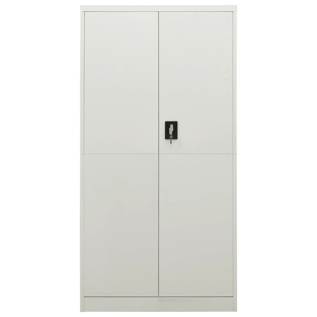 

vidaXL Lockerkast 90x40x180 cm staal lichtgrijs