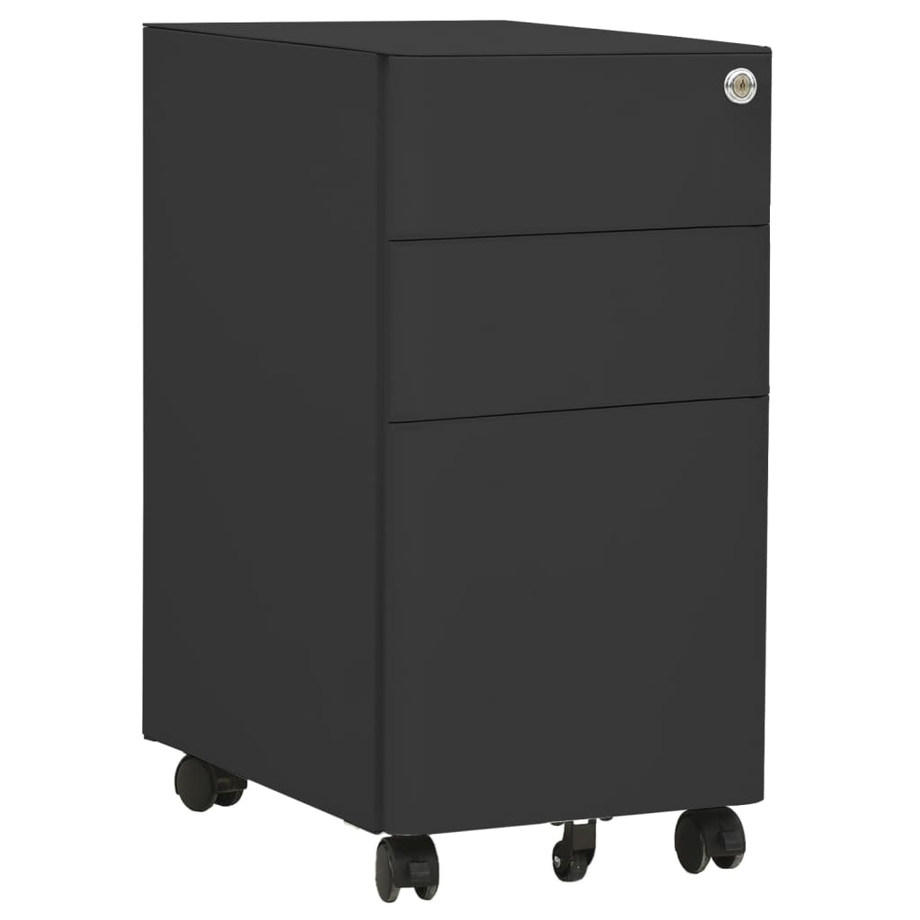 Mobile File Cabinet Steel Office Storage Filing Cabinet Multi Colours vidaXL