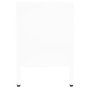 TV stolek bílý 90 x 30 x 44 cm ocel a sklo - obrázek 4
