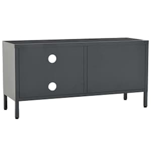 TV stolek antracitový 90 x 30 x 44 cm ocel a sklo - obrázek 5