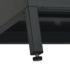 TV stolek černý 105 x 35 x 52 cm ocel a sklo - obrázek 9