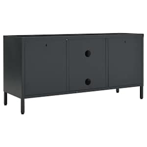 TV stolek antracitový 105 x 35 x 52 cm ocel a sklo - obrázek 5
