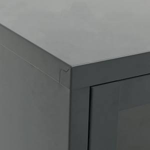 TV stolek antracitový 105 x 35 x 52 cm ocel a sklo - obrázek 8