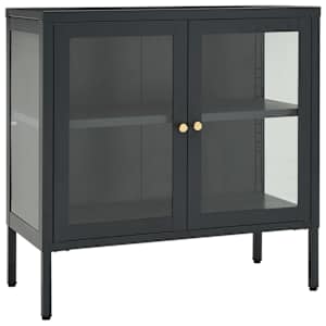 vidaXL puhvetkapp, antratsiit, 70 x 35 x 70 cm, teras ja klaas