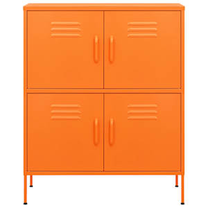 vidaXL Opbergkast 80x35x101,5 cm staal oranje