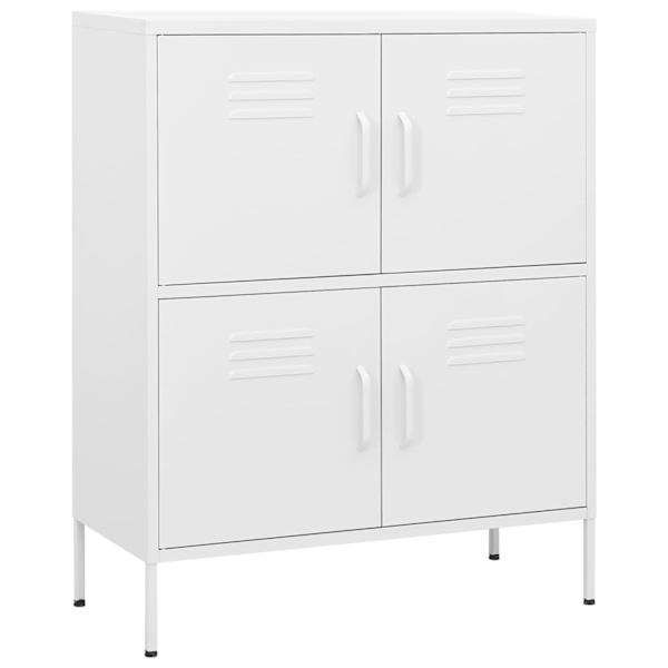 vidaXL hoiukapp, valge, 80 x 35 x 101,5 cm, teras