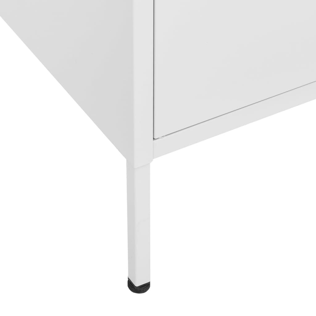 imagem de vidaXL Armário de arrumação aço 80x35x101,5 cm branco9