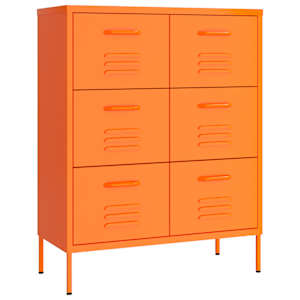 vidaXL kummut, oranž, 80 x 35 x 101,5 cm, teras