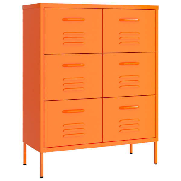 vidaXL kummut, oranž, 80 x 35 x 101,5 cm, teras