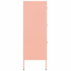 Zásuvková skříň růžová 80 x 35 x 101,5 cm ocel - obrázek 4