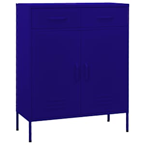 Omara za shranjevanje mornarsko modra 80x35x101,5 cm jeklo