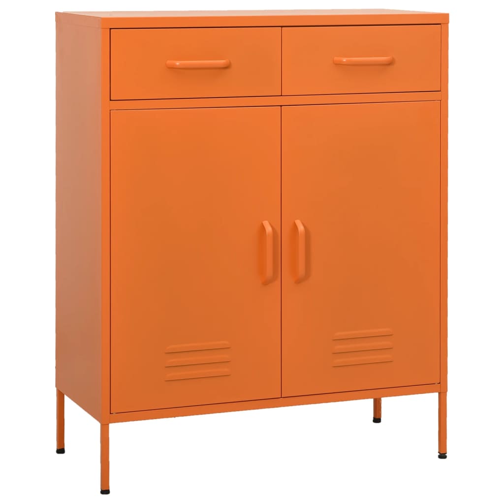 Armoire de rangement Orange 80x35x101,5 cm Acier