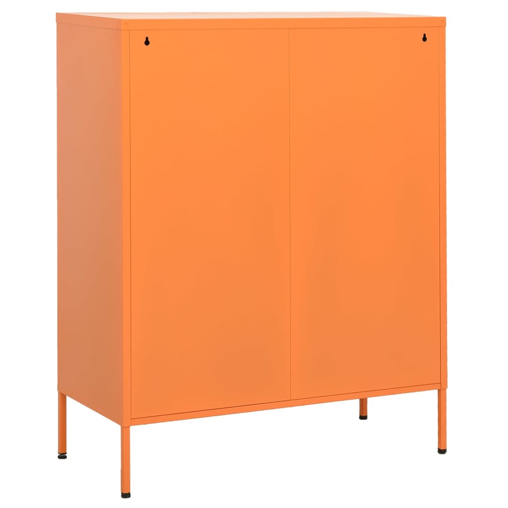 imagem de vidaXL Armário de arrumação aço 80x35x101,5 cm laranja5