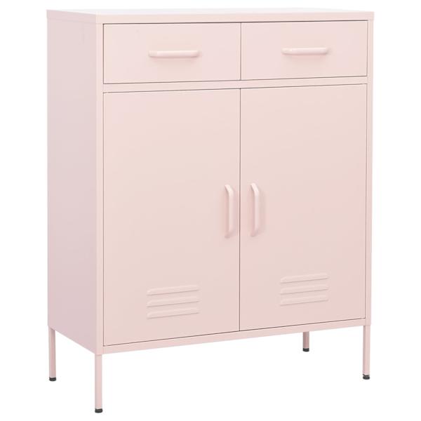 vidaXL hoiukapp, roosa, 80 x 35 x 101,5 cm, teras