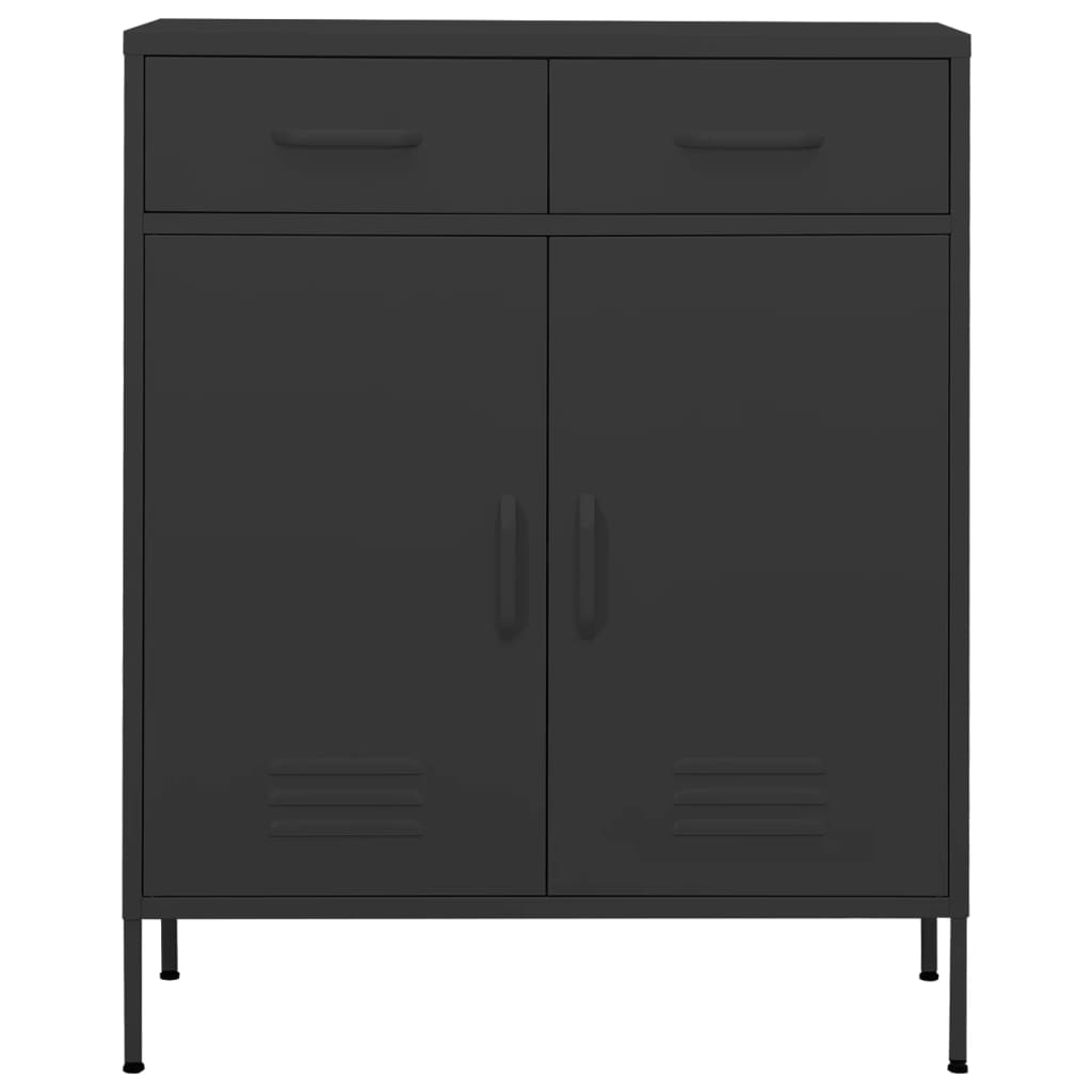 

vidaXL Opbergkast 80x35x101,5 cm staal antracietkleurig