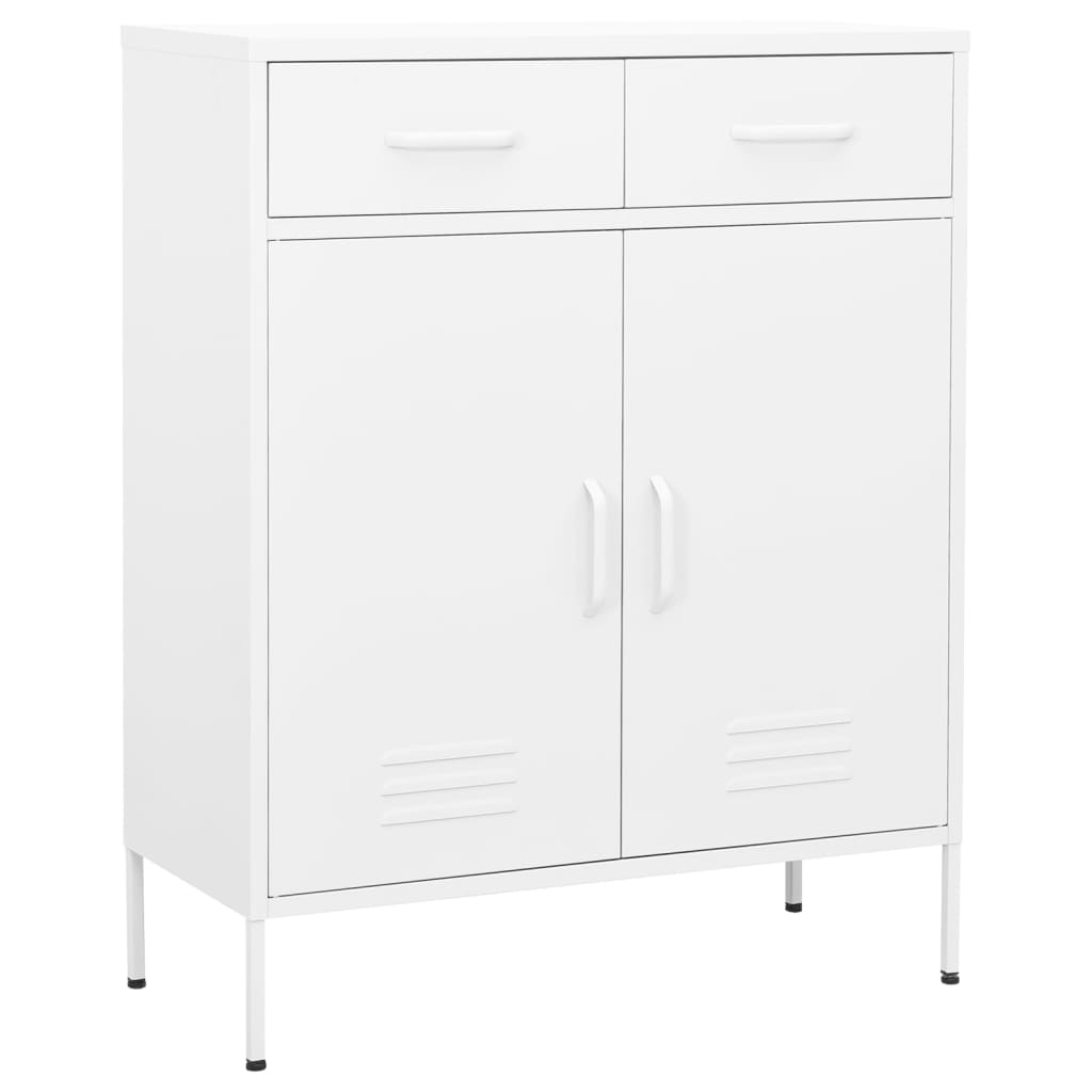 Vidaxl - vidaXL Armário de arrumação aço 80x35x101,5 cm branco