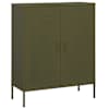 vidaXL hoiukapp, oliivroheline, 80 x 35 x 101,5 cm, teras